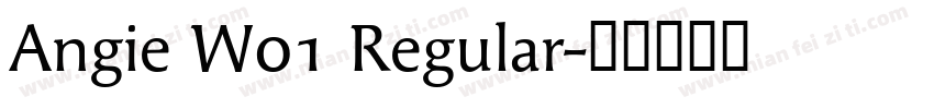 Angie W01 Regular字体转换